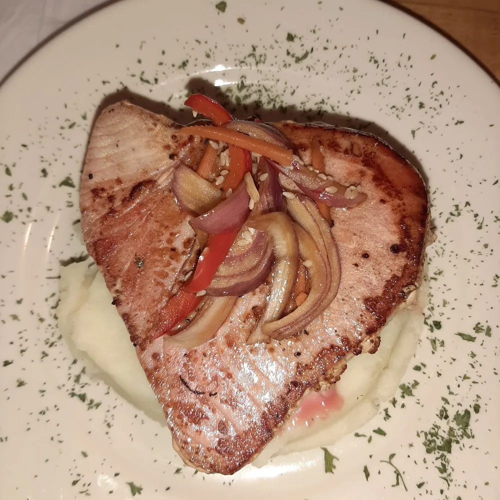 Tuna with Wasabi Mashed Potatoes